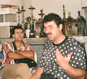 Hani Abu Haikal at his tea shop