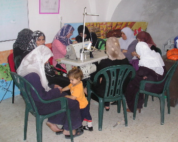 Sewing class at the Womens Centre